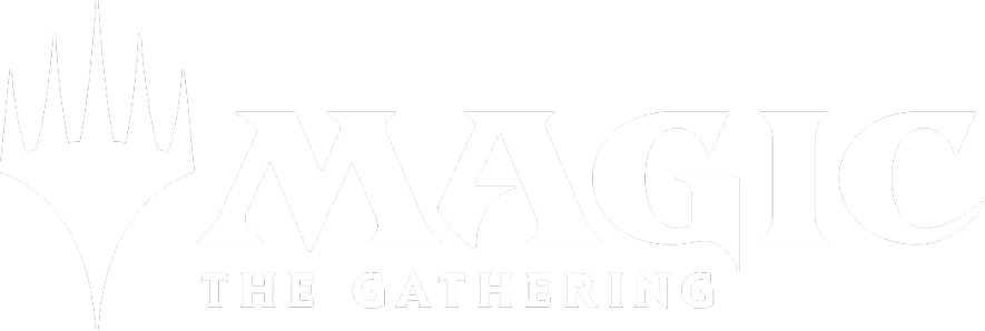 MagicThe Gathering logo with stylized planeswalker symbol on a transparent background.